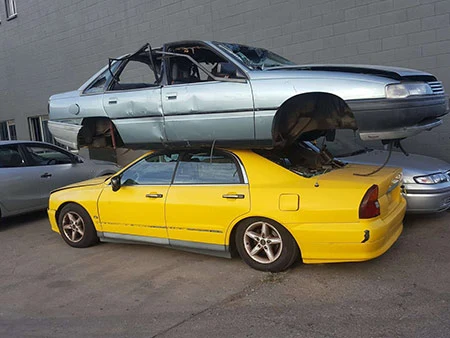 Rusted and Battered Vehicles